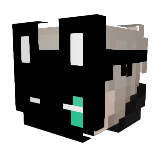 richmarker Minecraft avatar head, 3D render