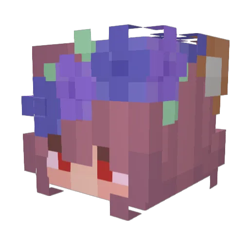 richr0 Minecraft avatar head, 3D render