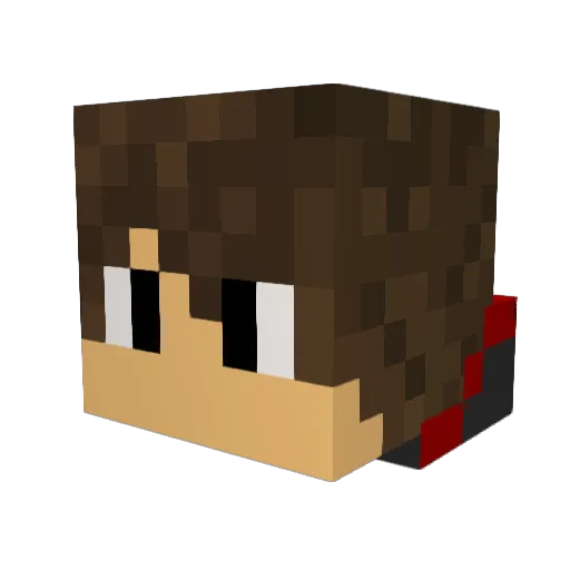 richrock7 Minecraft avatar head, 3D render