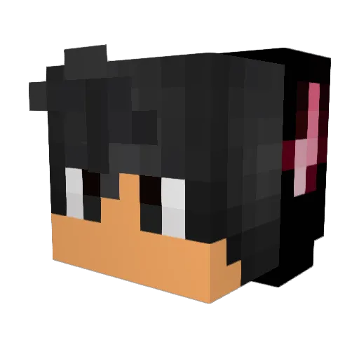 richstaz Minecraft avatar head, 3D render