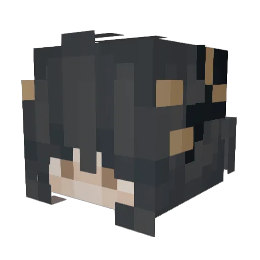 richuuu Minecraft avatar head, 3D render