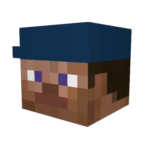richviz717 Minecraft avatar head, 3D render