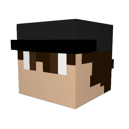 rick0704 Minecraft avatar head, 3D render