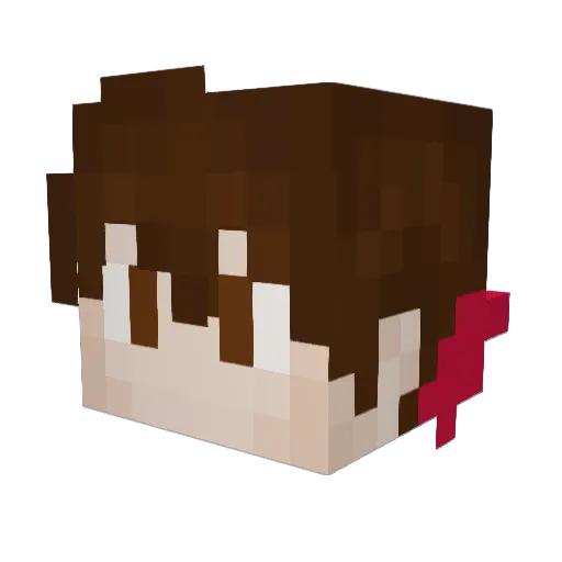 rick_gaming_NL Minecraft avatar head, 3D render