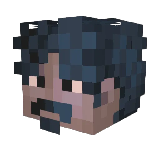 rickamerico Minecraft avatar head, 3D render