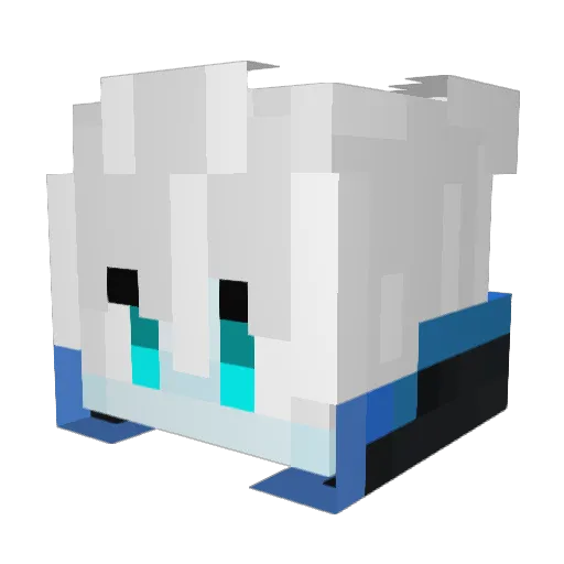 rickandmortty Minecraft avatar head, 3D render