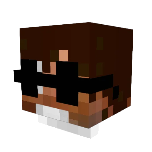 ricken2525 Minecraft avatar head, 3D render