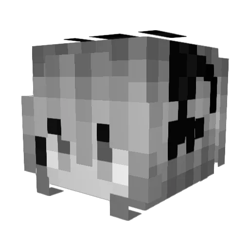 rickisanchez Minecraft avatar head, 3D render