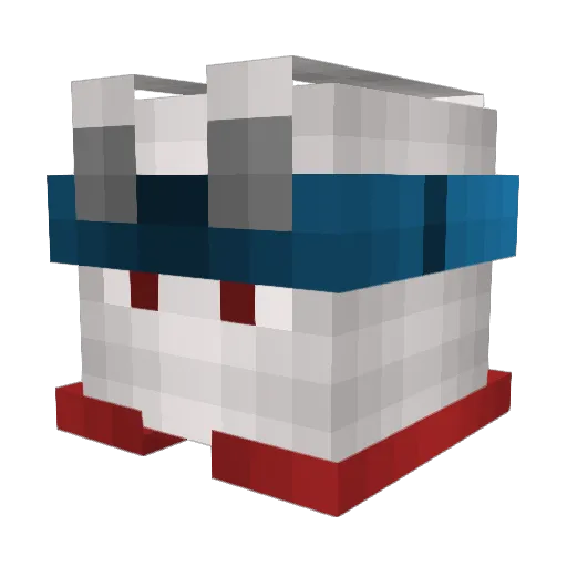 rickn17 Minecraft avatar head, 3D render