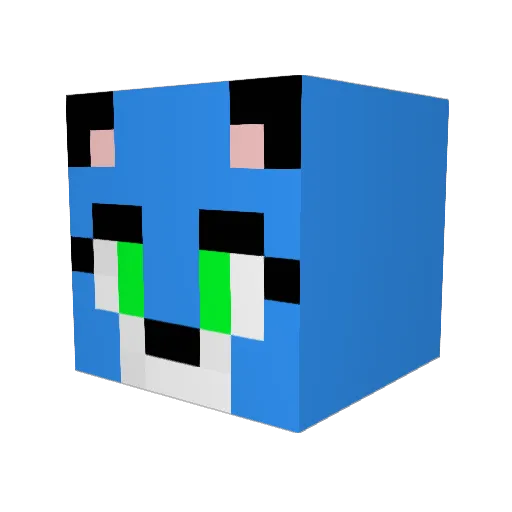rickster126 Minecraft avatar head, 3D render