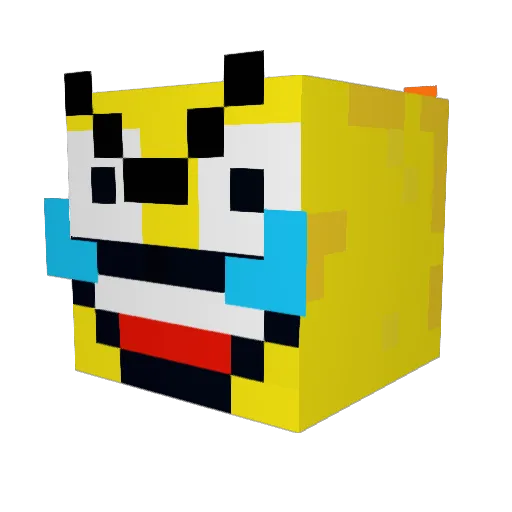 ricktheblick Minecraft avatar head, 3D render