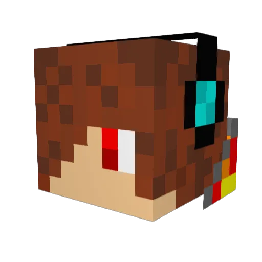 ricky120924 Minecraft avatar head, 3D render