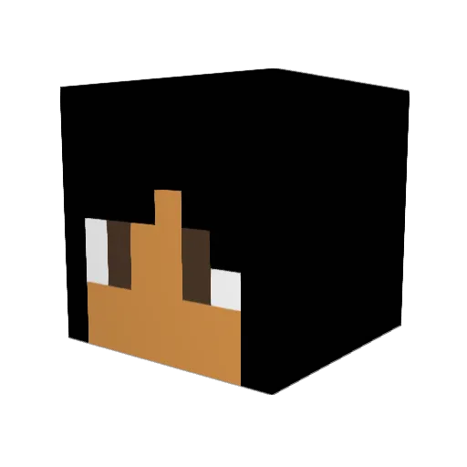rickybuilder10 Minecraft avatar head, 3D render