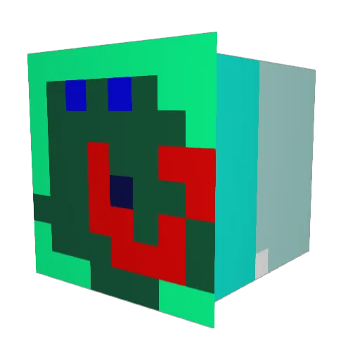 rickydeagle Minecraft avatar head, 3D render