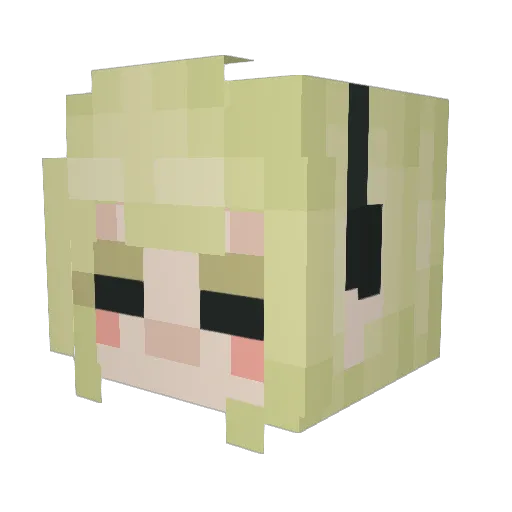 rickypotts Minecraft avatar head, 3D render