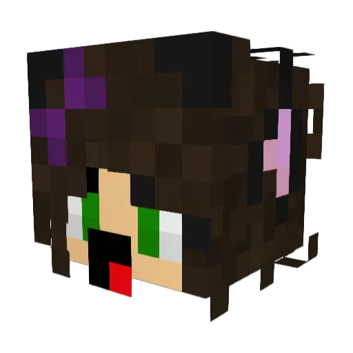 rickyslebos Minecraft avatar head, 3D render