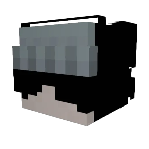 ricmeow Minecraft avatar head, 3D render