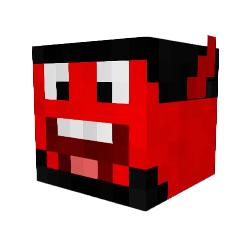ricnak Minecraft avatar head, 3D render