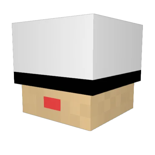 ricne Minecraft avatar head, 3D render