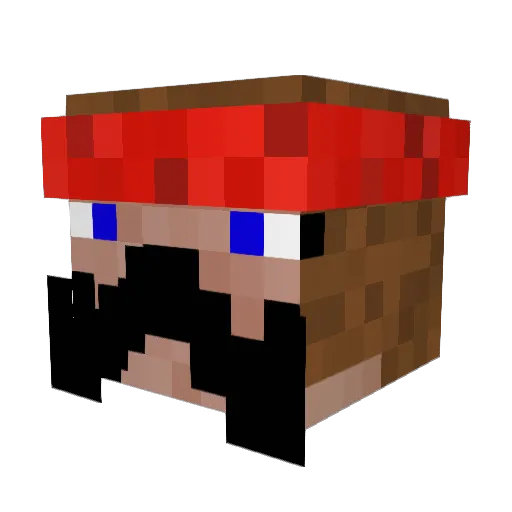 rico1337x Minecraft avatar head, 3D render