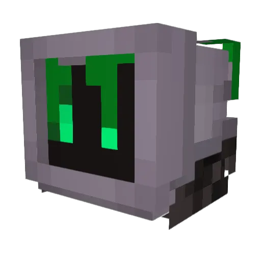 ricoRIC0rice Minecraft avatar head, 3D render