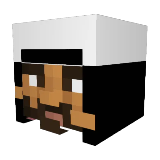 ridah69 Minecraft avatar head, 3D render
