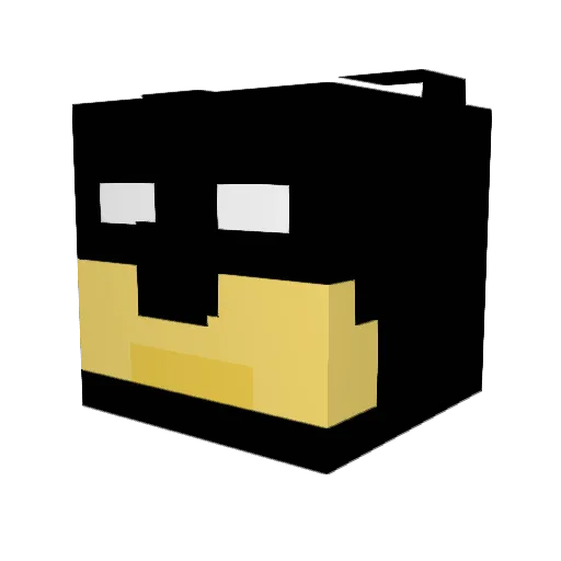riddarflase Minecraft avatar head, 3D render