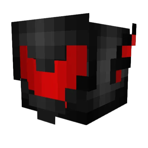 rider04 Minecraft avatar head, 3D render
