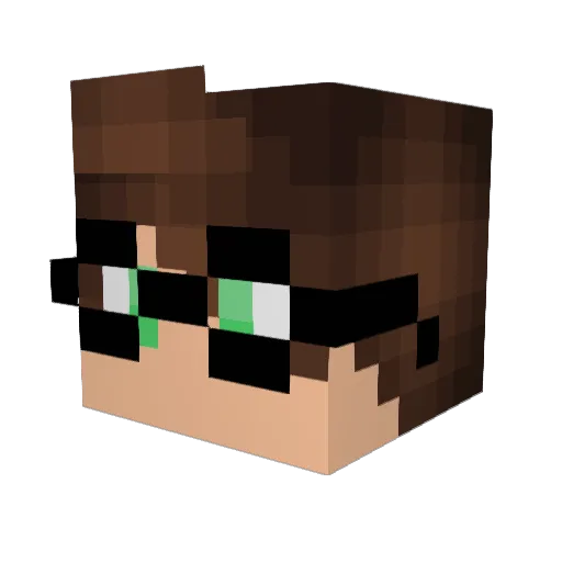 ridzilla99 Minecraft avatar head, 3D render
