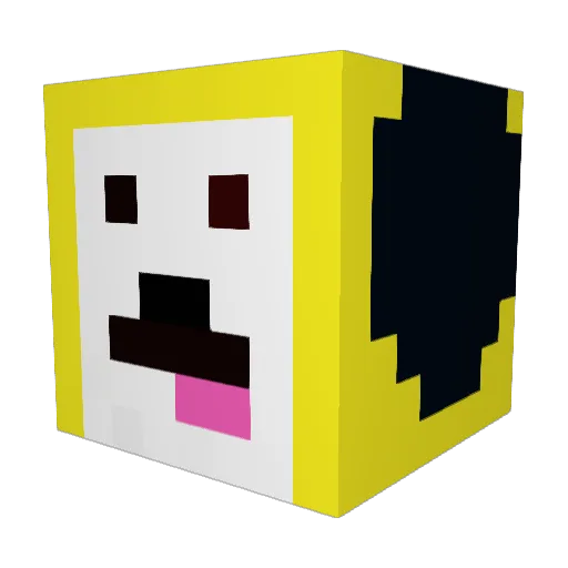 riebbread Minecraft avatar head, 3D render