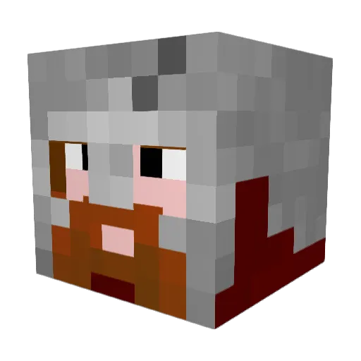 rienkerd Minecraft avatar head, 3D render