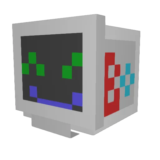 riens Minecraft avatar head, 3D render