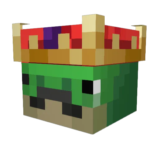 rierierierie Minecraft avatar head, 3D render