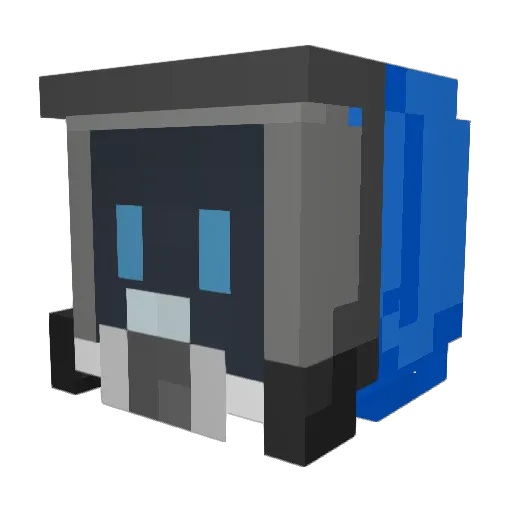 rig1 Minecraft avatar head, 3D render