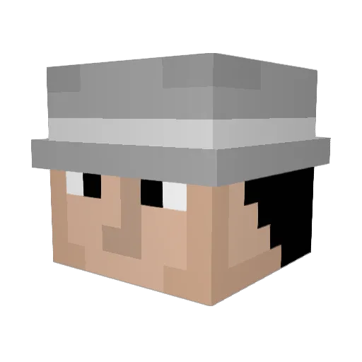 rigatoni666 Minecraft avatar head, 3D render