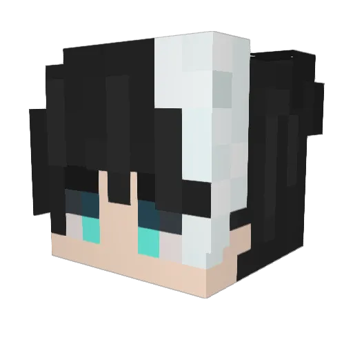 rige3 Minecraft avatar head, 3D render