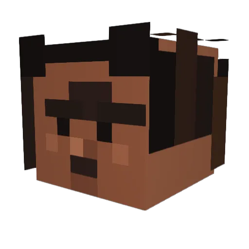 rigge43 Minecraft avatar head, 3D render