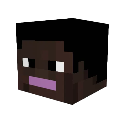 rigger3 Minecraft avatar head, 3D render