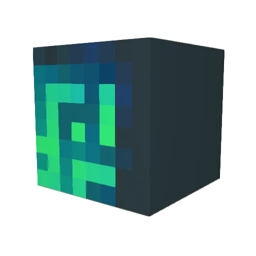 righteousRig Minecraft avatar head, 3D render