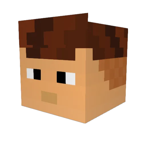 righteousorc490 Minecraft avatar head, 3D render