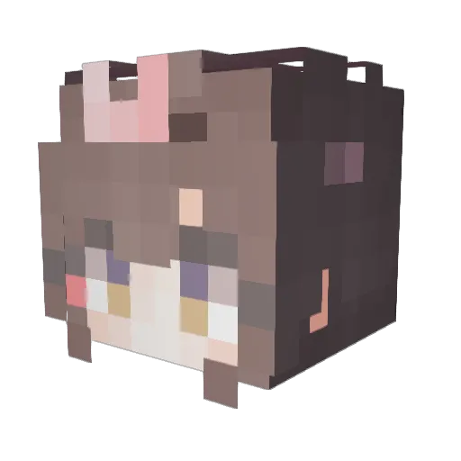 riharu__ Minecraft avatar head, 3D render