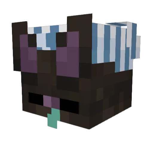 riibot Minecraft avatar head, 3D render