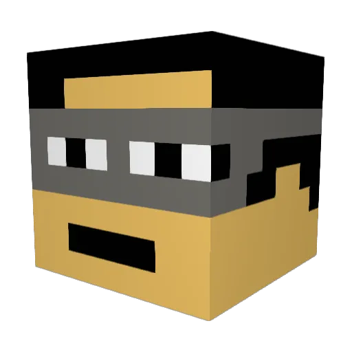 rijulraj Minecraft avatar head, 3D render