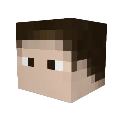 rikardjarl Minecraft avatar head, 3D render