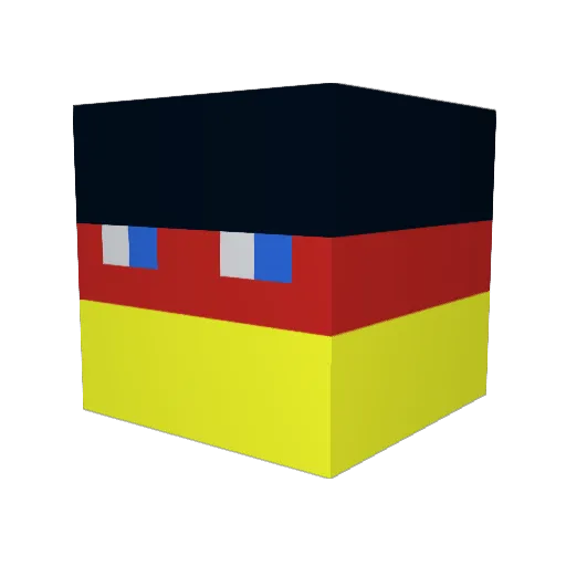rikdolf Minecraft avatar head, 3D render