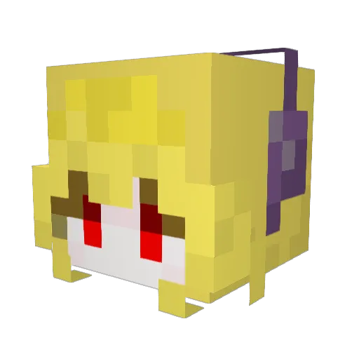 rike_riss Minecraft avatar head, 3D render