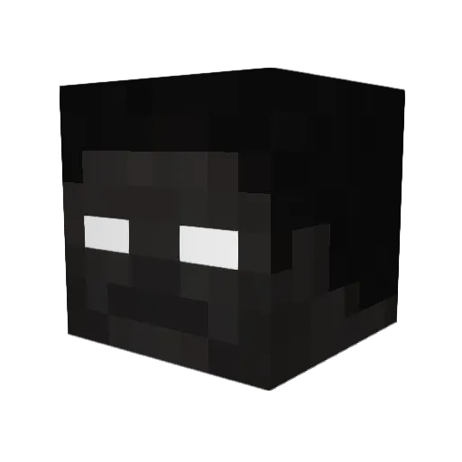 riki2 Minecraft avatar head, 3D render