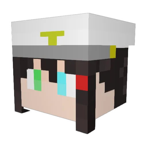 rikinnko0101 Minecraft avatar head, 3D render