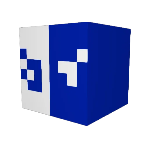 rikipiki Minecraft avatar head, 3D render
