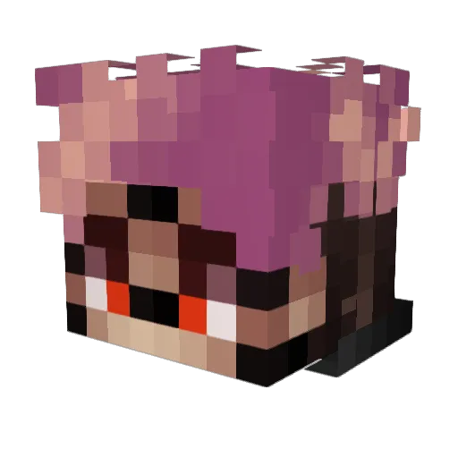 rikkaJ Minecraft avatar head, 3D render